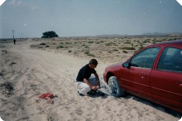 Steckengeblieben im Sand